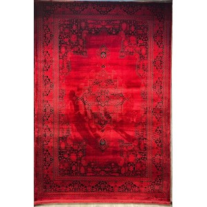 سجاد تركي بخارى قندهار افغاني P1448 احمر غامق مقاس 100*200
