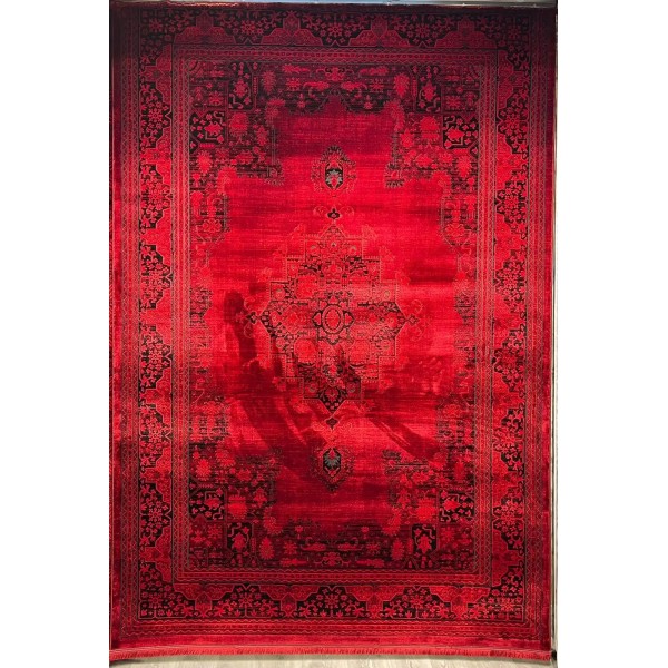 Turkish Bukhara Kandahar Afghani Rug P1448 Dark Red Size 80*150