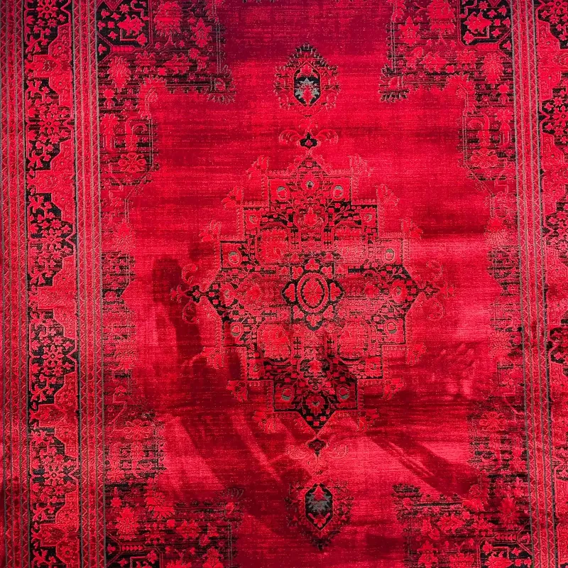 سجاد تركي بخارى قندهار افغاني P1448 احمر غامق مقاس 400*600