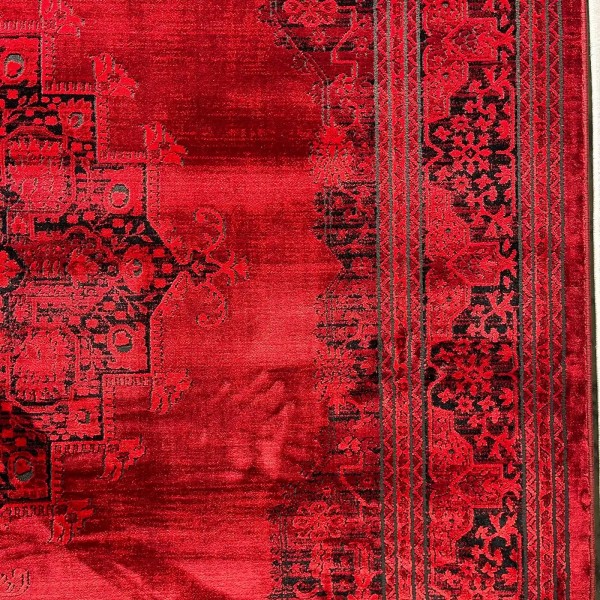 Turkish Bukhara Kandahar Afghani Rug P1448 Dark Red Size 80*150