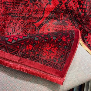 سجاد تركي بخارى قندهار افغاني P1661 احمر غامق مقاس 100*300