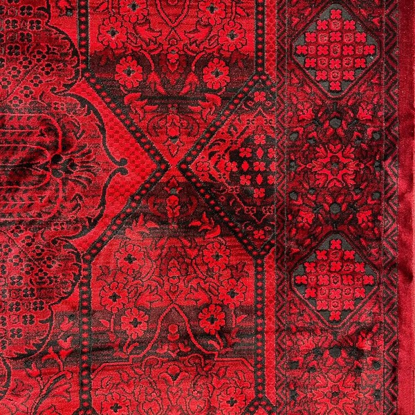 سجاد تركي بخارى قندهار افغاني P1661 احمر غامق مقاس 100*200