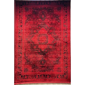 سجاد تركي بخارى قندهار افغاني P1664 احمر غامق مقاس 200*300