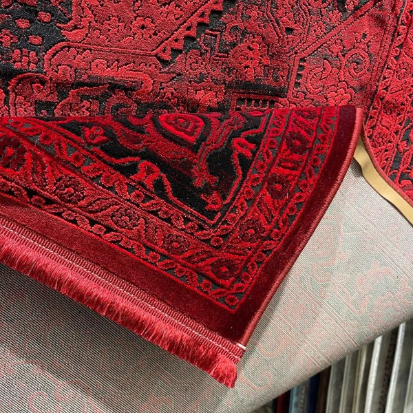 Turkish Bukhara Kandahar Afghani Rug P1664 Dark Red Size 80*150