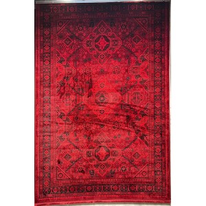 سجاد تركي بخارى قندهار افغاني P1665 احمر غامق مقاس 80*150