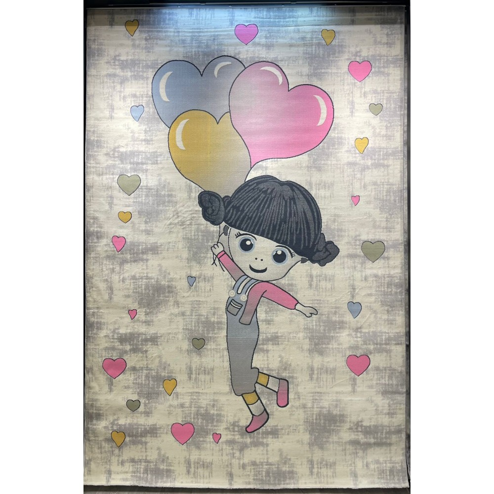 سجاد تركي اطفال كيدز 52665B اللون زهري ابيض مقاس 300*400 سجاد تركي اطفال كيدز 52665B اللون زهري ابيض مقاس 300*400