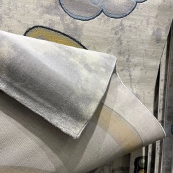 سجاد تركي اطفال كيدز 52660A اللون زهري ابيض مقاس 120*170