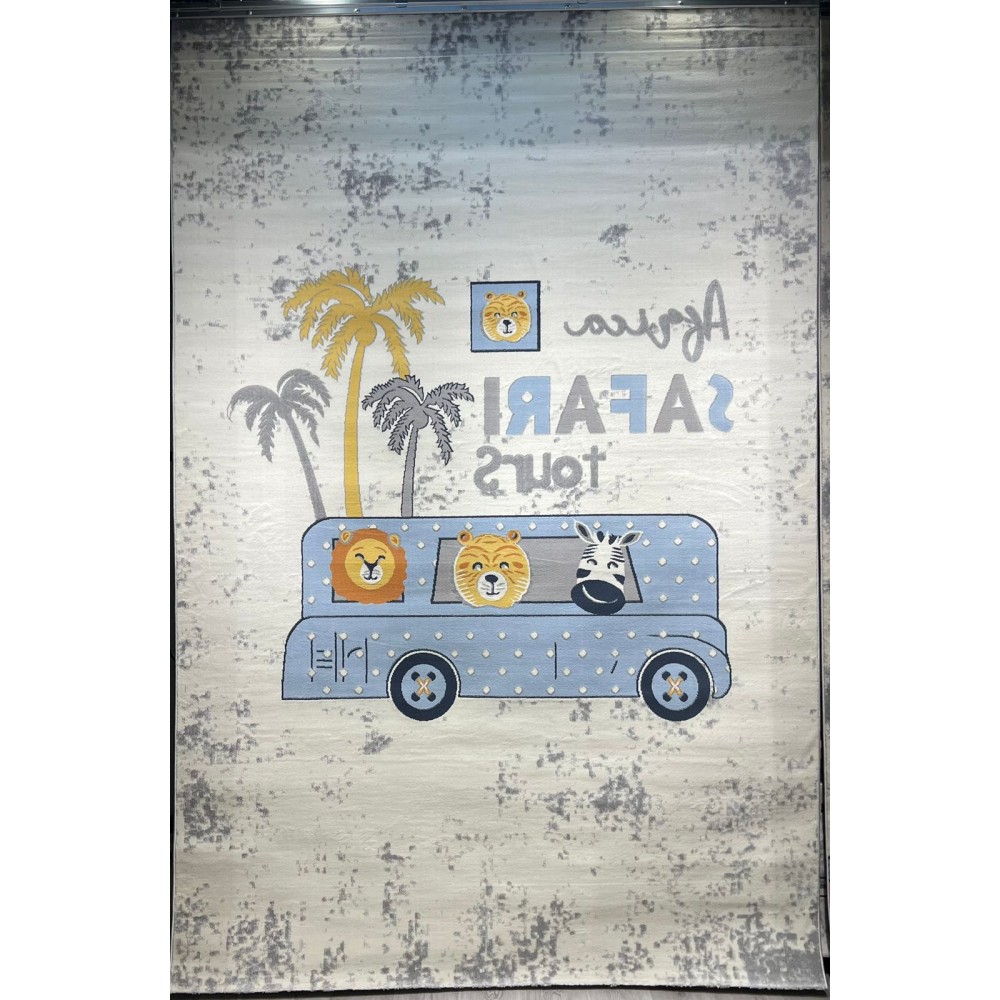 سجاد تركي اطفال كيدز 40680A اللون ابيض رصاصي فاتح مقاس 300*400 سجاد تركي اطفال كيدز 40680A اللون ابيض رصاصي فاتح مقاس 300*400