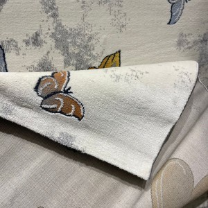 Turkish children's rug Kids 40682A Light gray white color size 200*300