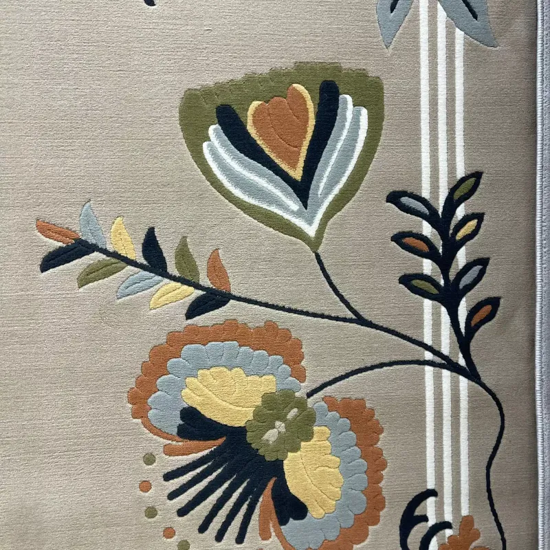 Turkish designer rug Nova 9938A Brown Cream size 200*300