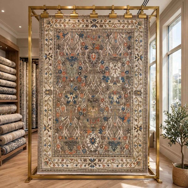 Turkish Bohemian NOVEX Rug H7475A BROWN Size 300*400