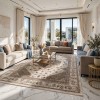 سجاد بوهيمي نوفكس تركي  H7476A كريم مقاس 400*500 سم