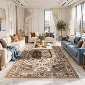 Turkish Bohemian NOVEX Rug H7479A cream Size 80*150
