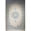 Turkish rug Iranian lux 8024H sky blue color size 80*150