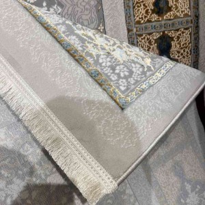 Turkish rug Iranian lux 6758h sky golden color size 100*200