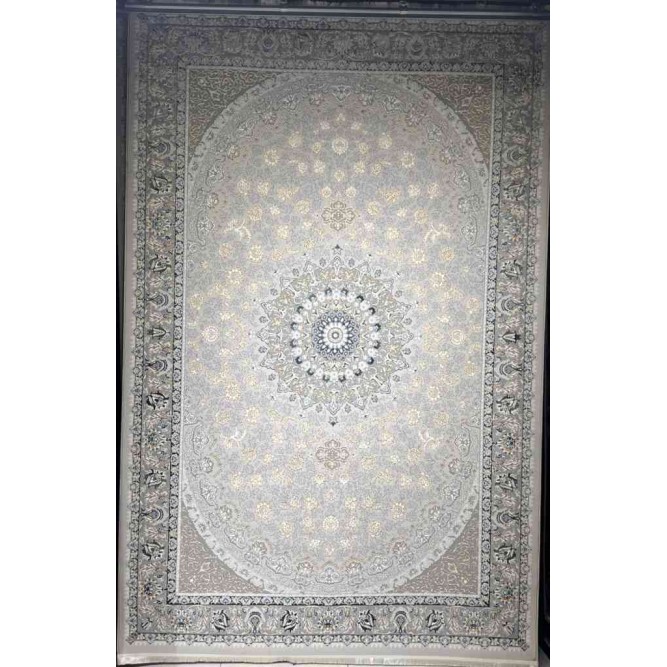 Turkish rug Iranian lux 7988H sky golden color size 300*500