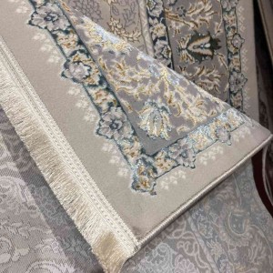 Turkish rug Iranian lux 7988H sky golden color size 50*80