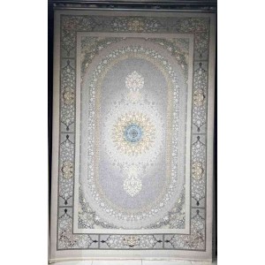 Turkish rug Iranian lux 6758H sky blue color size 200*300