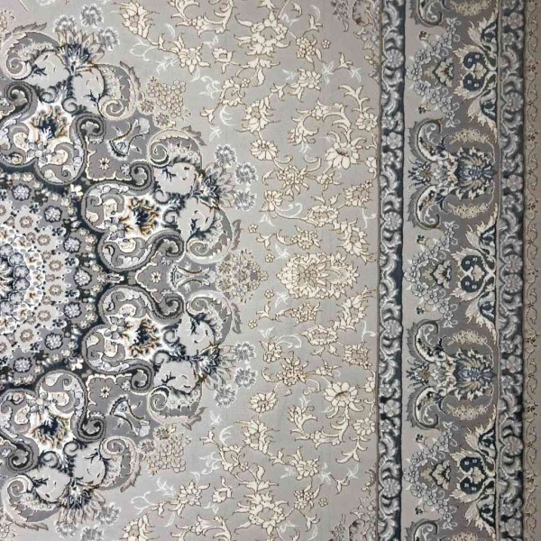 Turkish rug Iranian lux 8024H sky golden color size 50*80