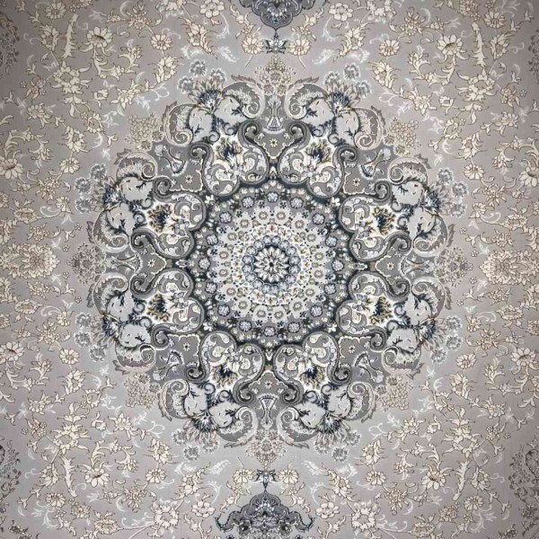 Turkish rug Iranian lux 8024H sky golden color size 50*80