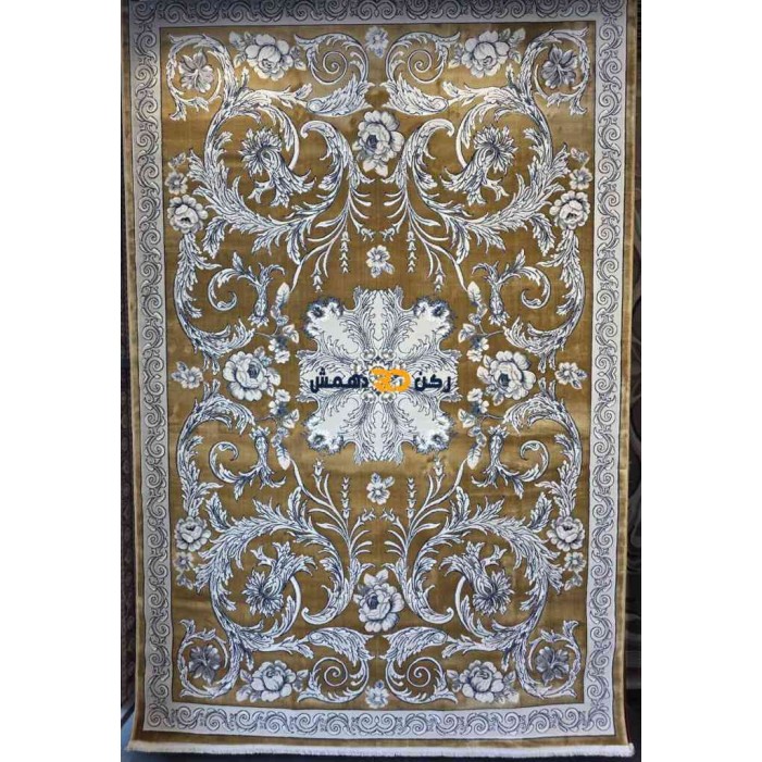 Luxury Turkish rug French pattern 34202A sky golden color size 100*300