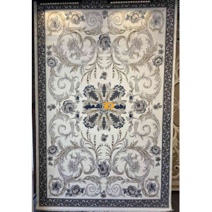 سجاد تركي الفاخر نقش فرنسي 34202A لون كريم مقاس 150*220 سجاد تركي الفاخر نقش فرنسي 34202A لون كريم مقاس 150*220