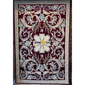 Luxury Turkish rug French pattern 34202A sky red color size 250*350