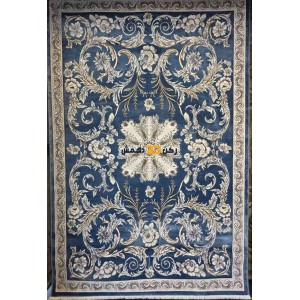 Luxury Turkish rug French pattern 34202A sky blue color size 150*220