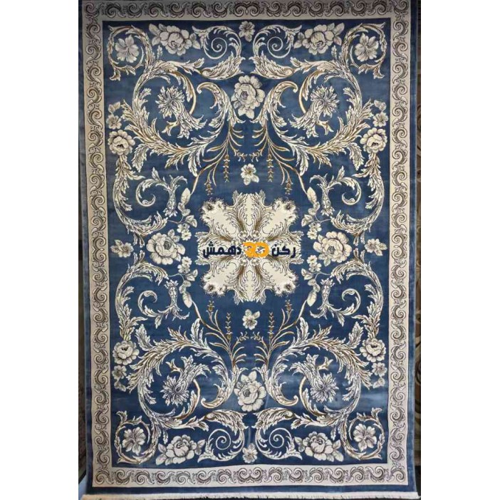 Luxury Turkish rug French pattern 34202A sky blue color size 250*350