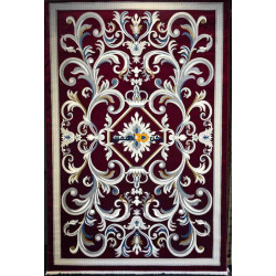 سجاد تركي الفاخر نقش فرنسي 40642A لون احمر مقاس 80*150