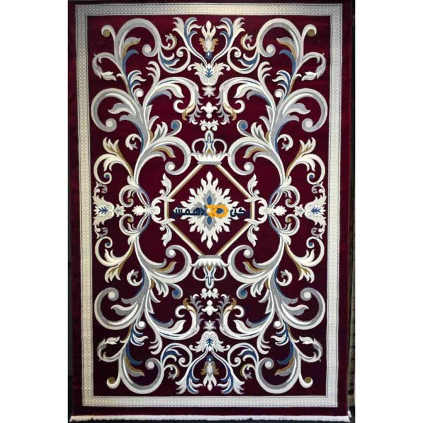 Luxury Turkish rug French pattern 40642A sky red color size 80*150