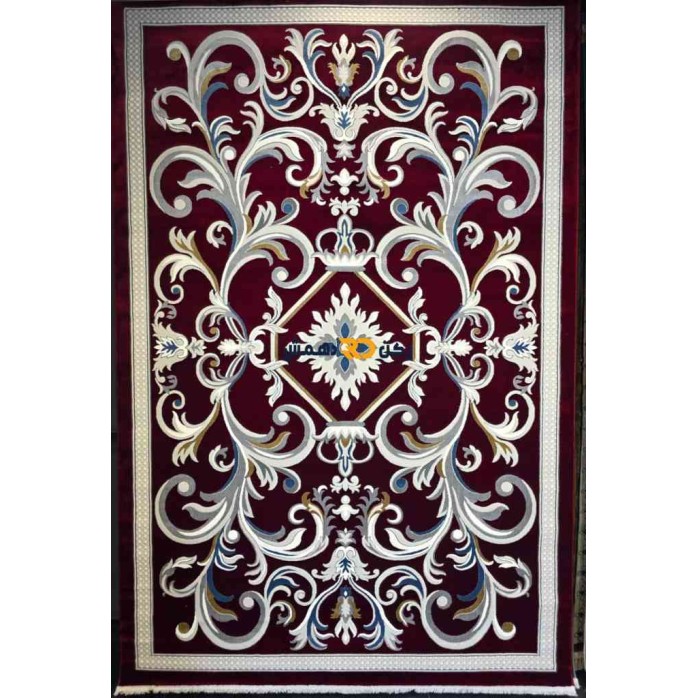 Luxury Turkish rug French pattern 40642A sky red color size 100*300