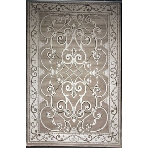 Turkish Antep rug 8487A Dark beige size 100*300