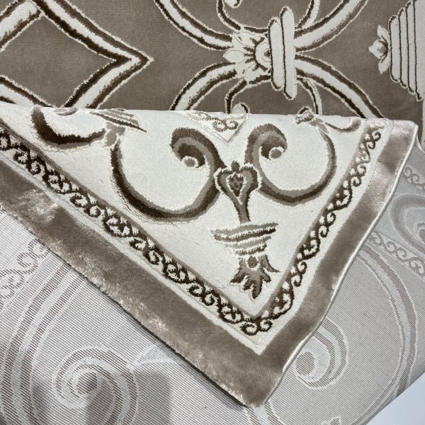 سجاد تركي عنتاب 8487A بيج غامق مقاس 200*300