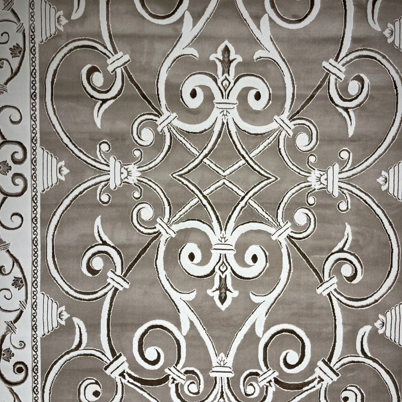 سجاد تركي عنتاب 8487A بيج غامق مقاس 100*300