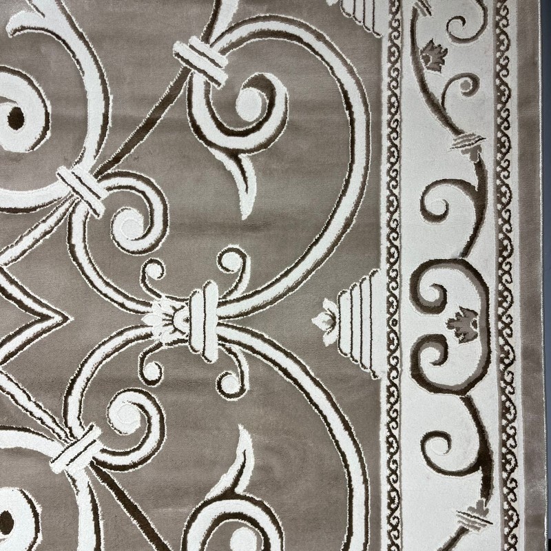 سجاد تركي عنتاب 8487A بيج غامق مقاس 100*300