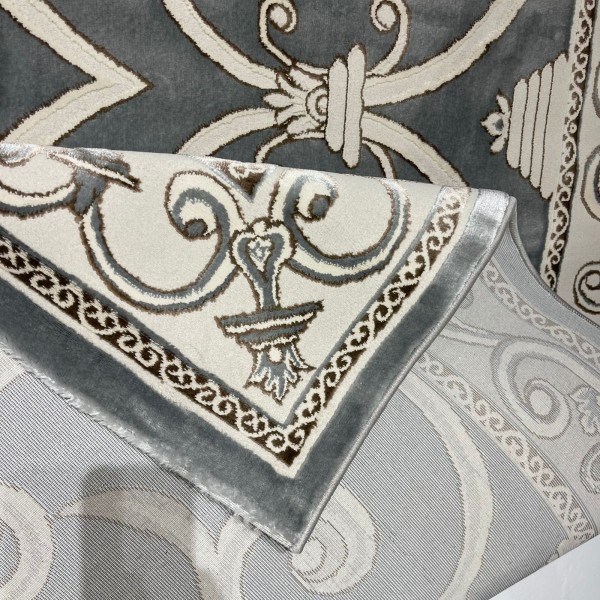 سجاد تركي عنتاب 8487A رصاصي مقاس 50*80