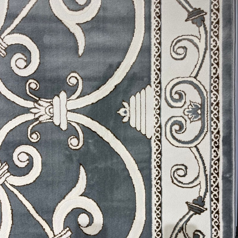 سجاد تركي عنتاب 8487A رصاصي مقاس 100*300