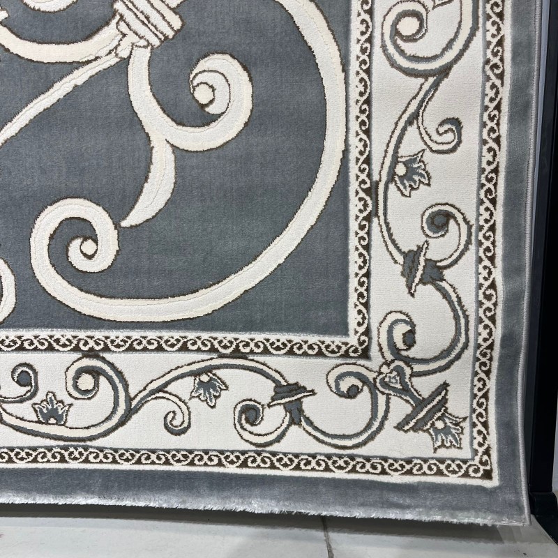 سجاد تركي عنتاب 8487A رصاصي مقاس 100*300