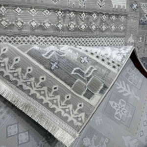 Armoni Turkish Rug 8358A Light grey Size 100*300
