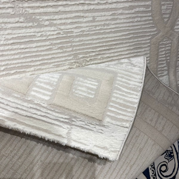 سجاد تركي اطار برواز 9224A بيج مقاس 200*300
