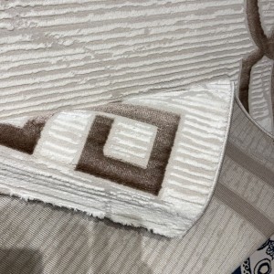 Turkish rug barwaz frame 9224A brown size 250*350