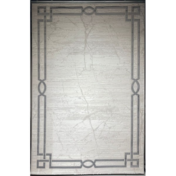 Turkish rug barwaz frame 9224A gray size 200*300