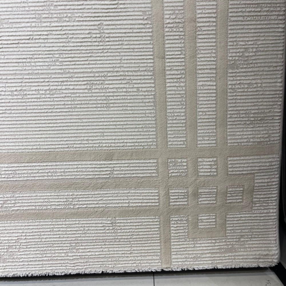 سجاد تركي اطار برواز 9134A بيج مقاس 200*300