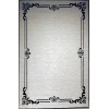 Turkish rug barwaz frame 9185A black size 150*220