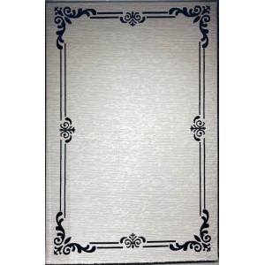Turkish rug barwaz frame 9185A black size 200*300
