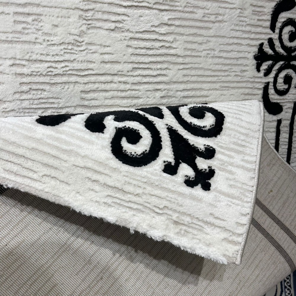 سجاد تركي اطار برواز 9185A اسود مقاس 100*300