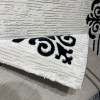 Turkish rug barwaz frame 9185A black size 150*220