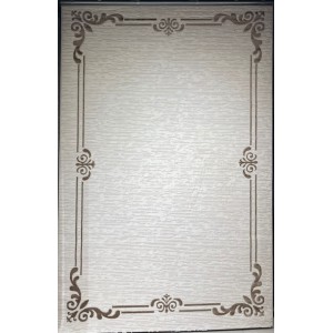 Turkish rug barwaz frame 9185A brown size 250*350