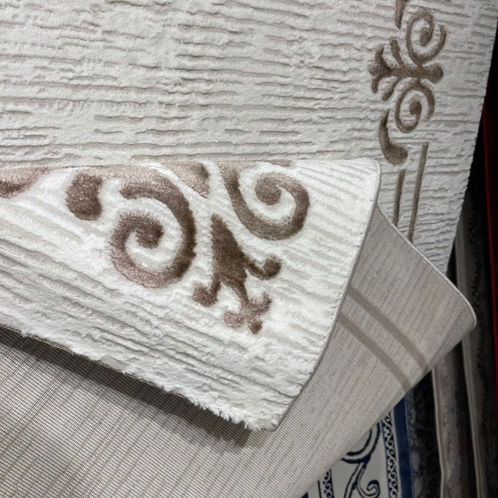 سجاد تركي اطار برواز 9185A بني مقاس 100*300